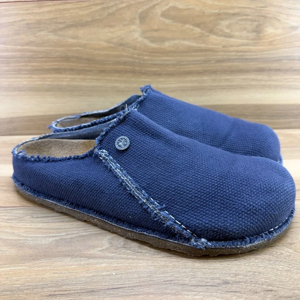 Birkenstock Zermatt Canvas Clogs Mens 10 W EU 43 Blue Casual Travel Walking